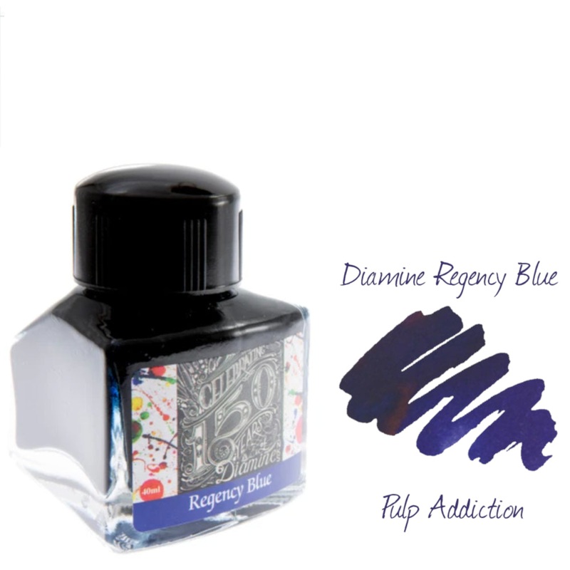 Diamine 150th Anniversary Fountain Pen Ink – Regency Blue 40ml Bottle