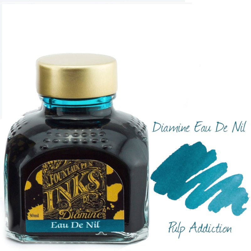 Diamine Fountain Pen Ink – Eau De Nil 80ml Bottle
