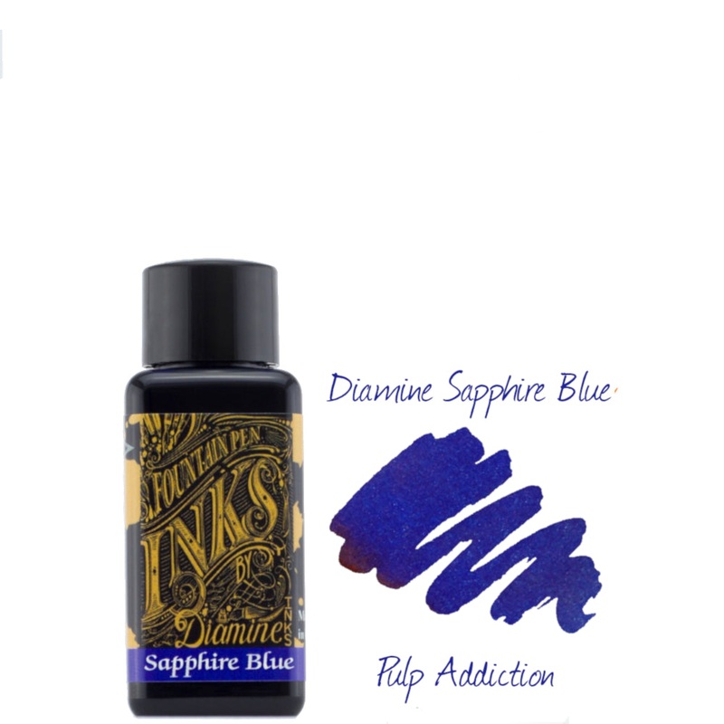 Diamine Fountain Pen Ink – Sapphire Blue 30ml Bottle