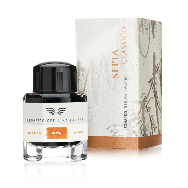 Leonardo Officina Italiana Fountain Pen Ink – Sepia 40ml