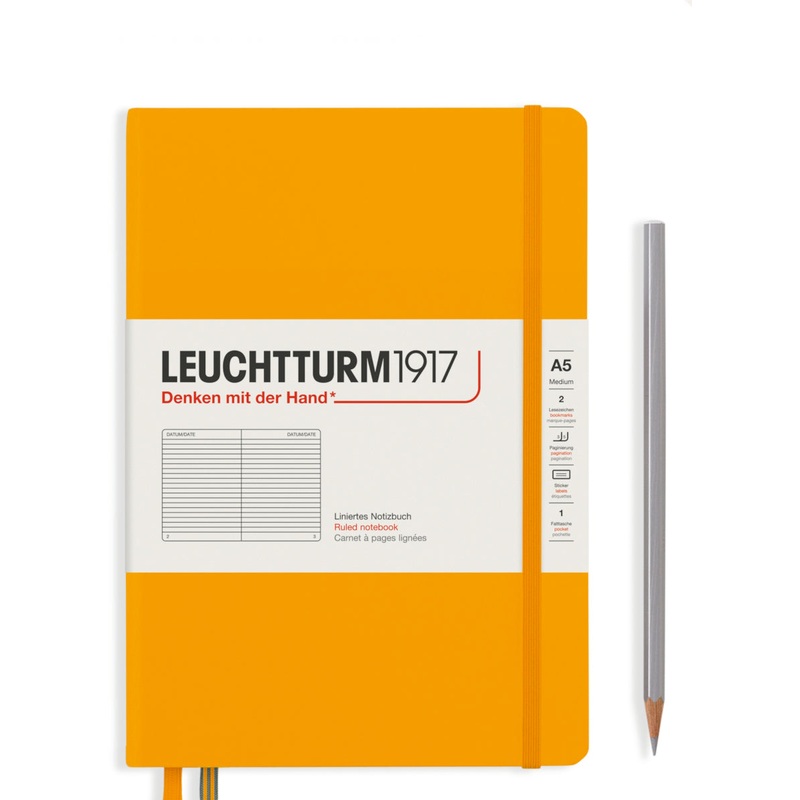 Leuchtturm1917 Notebook Hardcover (A5), Ruled – Rising Sun
