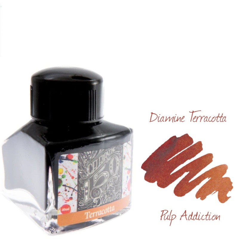 Diamine 150th Anniversary Ink – Terracotta 40ml Bottle