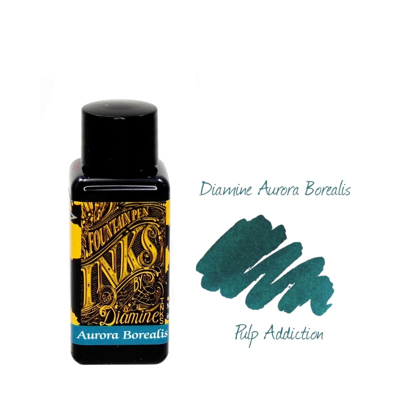 Diamine Fountain Pen Ink – Aurora Borealis 30ml Bottle