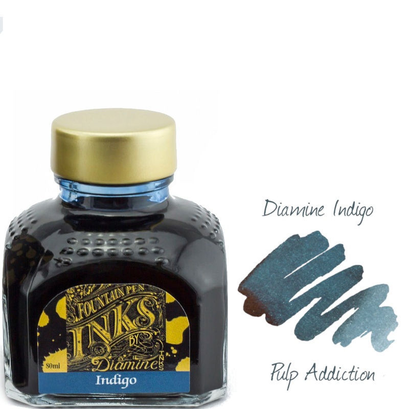 Diamine Fountain Pen Ink – Indigo 80ml Bottle