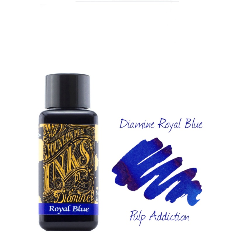 Diamine Fountain Pen Ink – Royal Blue 30ml Bottle