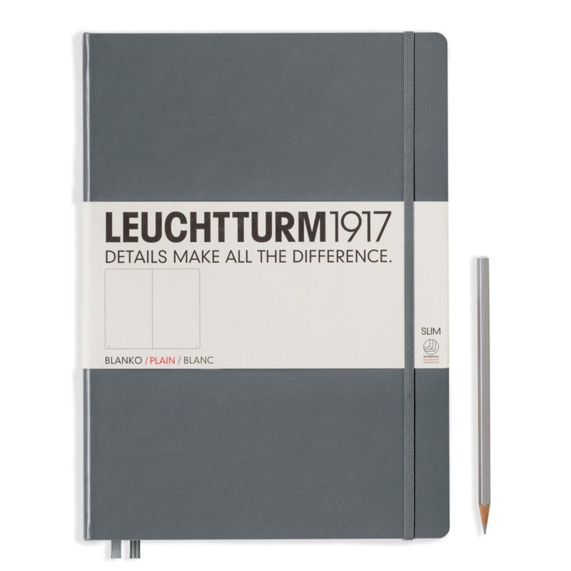 Leuchtturm1917 Notebook Slim Master (A4+), Plain – Anthracite