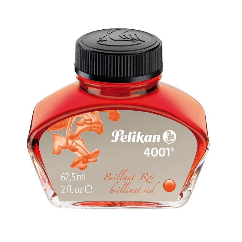 Pelikan 4001 Ink Bottle Large 62.5 ml – Brilliant Red