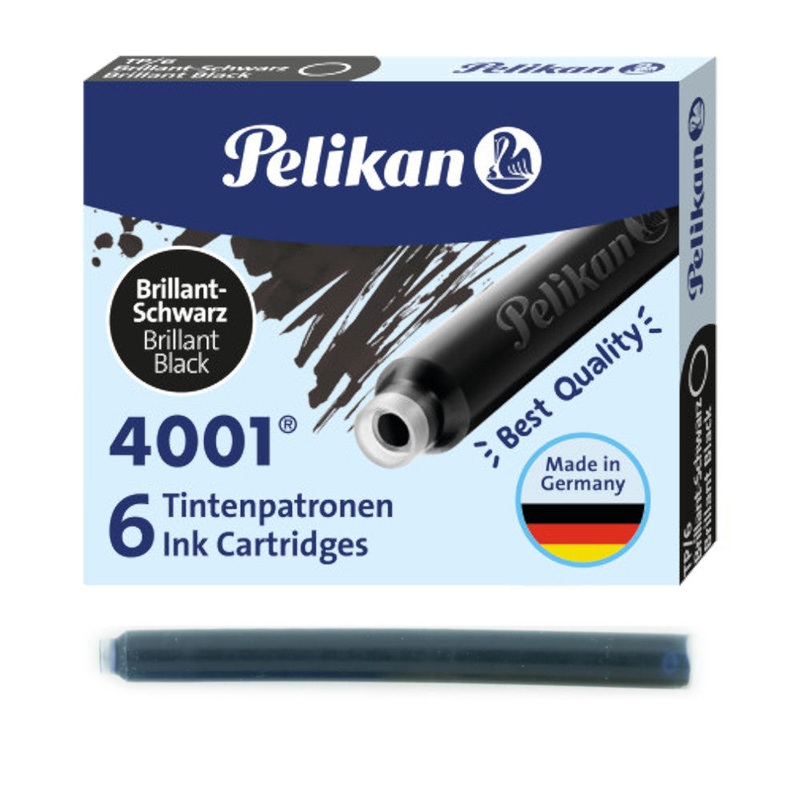 Pelikan 4001 Ink Cartridges – Brilliant Black