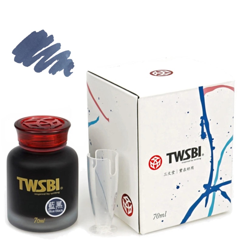 TWSBI Ink Bottle 70ml – Blue – Black