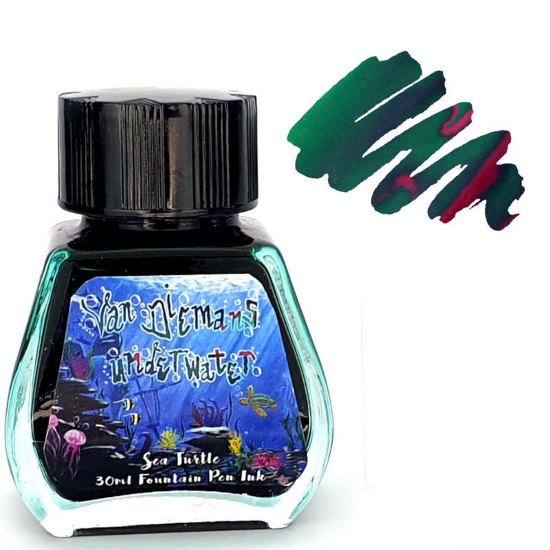 Van Dieman’s Fountain Pen Ink – (Underwater) Sea Turtle