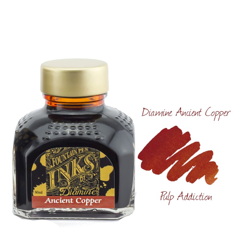 Diamine Fountain Pen Ink – Ancient Copper 80ml Bottle