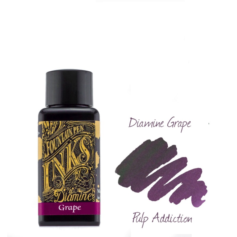Diamine Fountain Pen Ink – Grape 30ml Bottle