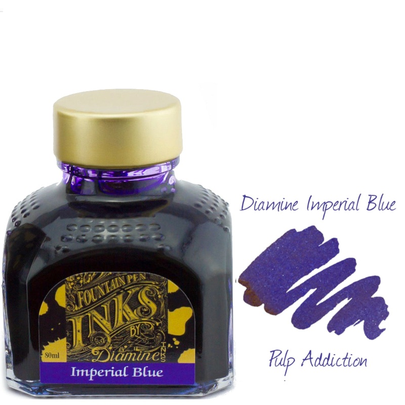 Diamine Fountain Pen Ink – Imperial Blue 80ml Bottle