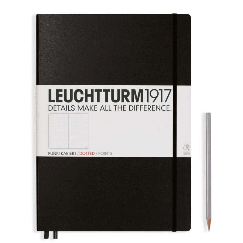 Leuchtturm1917 Notebook Master (A4+), Dotted – Black