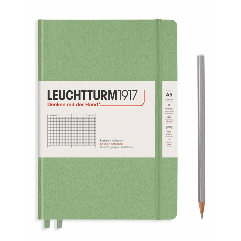 Leuchtturm1917 Notebook Medium (A5), Squared – Sage