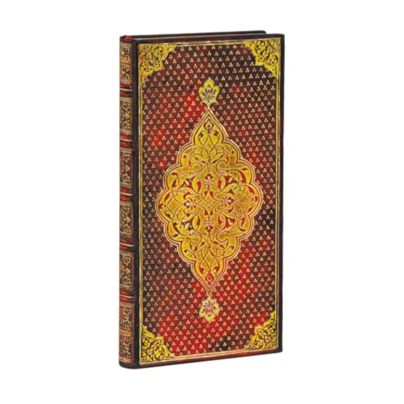Paperblanks Gold Trefoil Slim Notebook – Lined