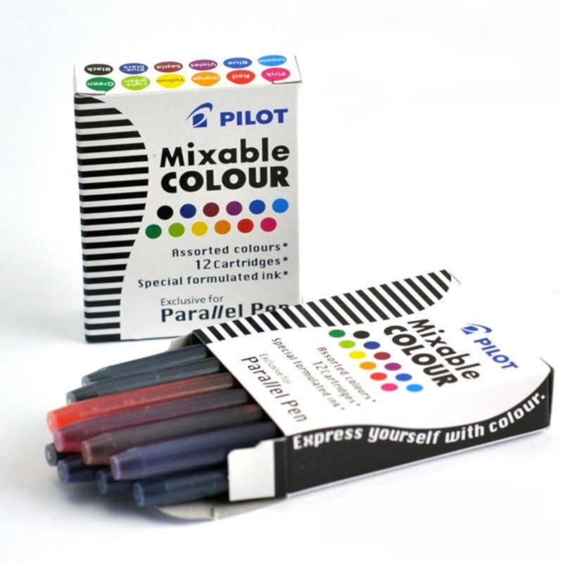 Pilot Parallel Pen Mixable Ink Cartridges – Assorted