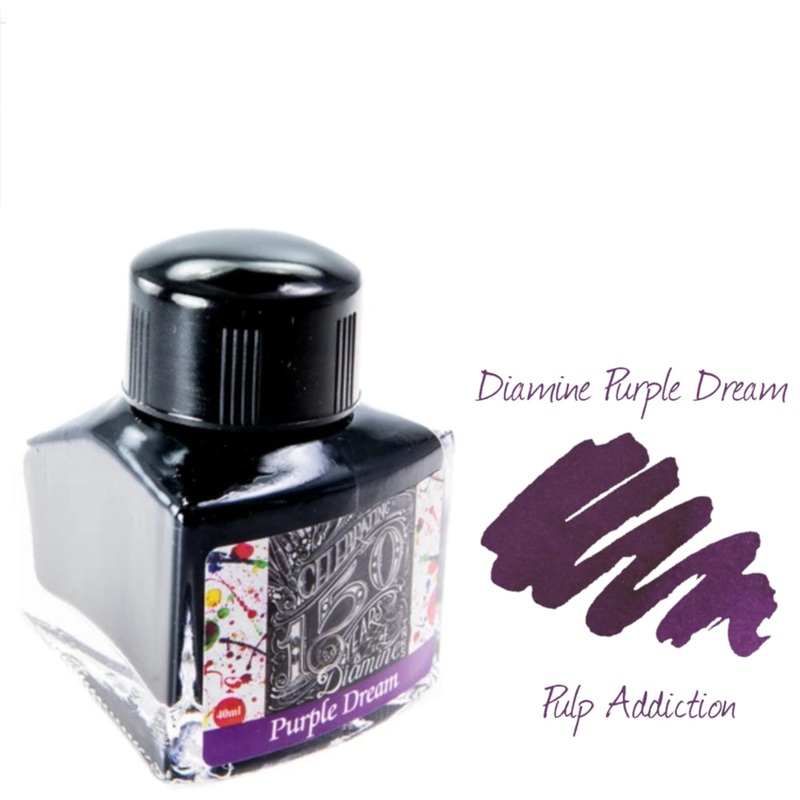 Diamine 150th Anniversary Fountain Pen Ink – Purple Dream 40ml Bottle
