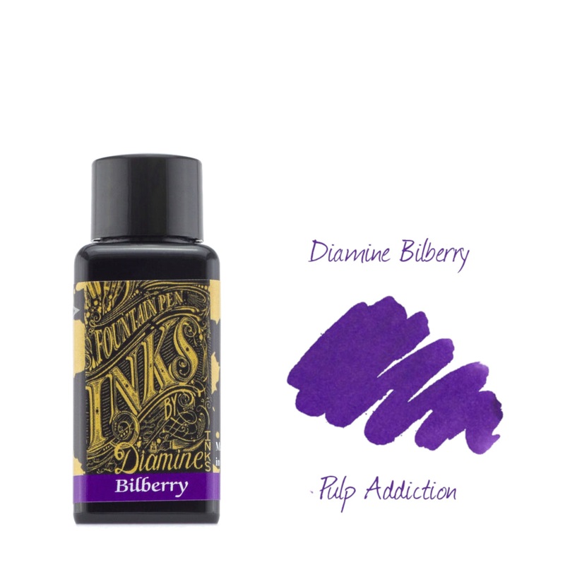 Diamine Fountain Pen Ink – Bilberry 30ml Bottle