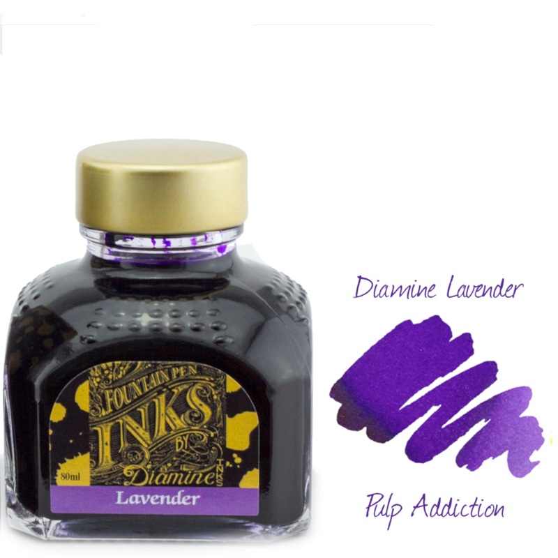 Diamine Fountain Pen Ink – Lavender 80ml Bottle