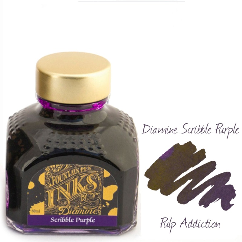 Diamine Fountain Pen Ink – Scribble Purple 80ml Bottle