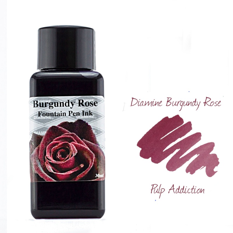 Diamine Ink – Burgundy Rose (Flower) 30ml Bottle