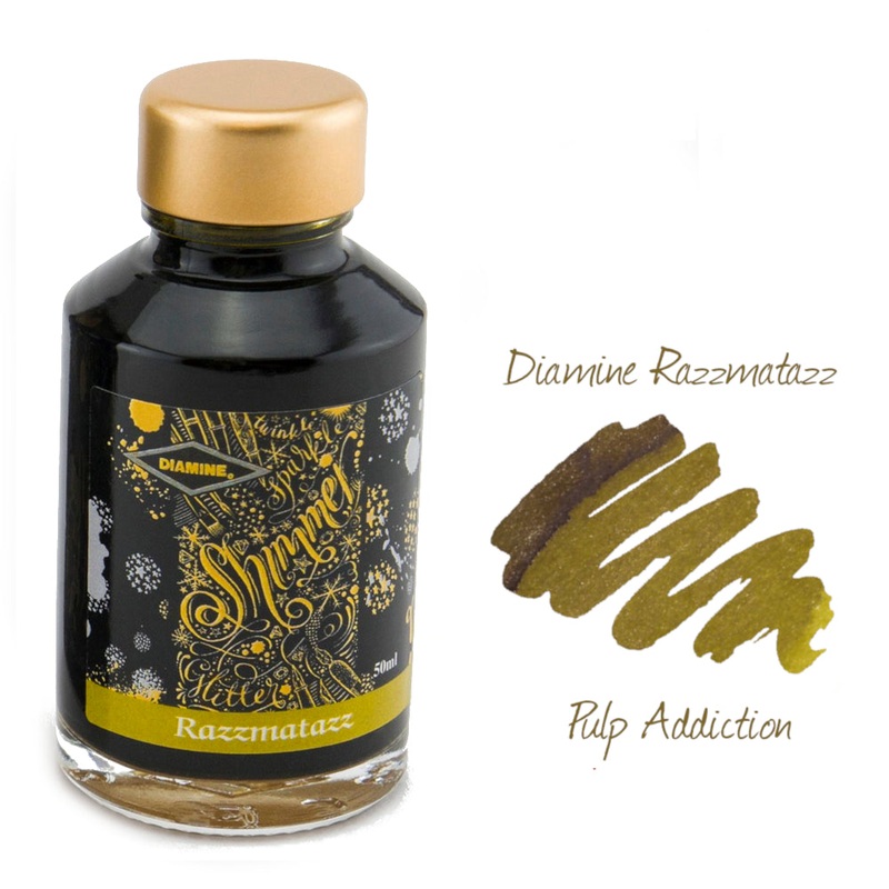 Diamine Shimmer Fountain Pen Ink – Razzmatazz 50ml Bottle