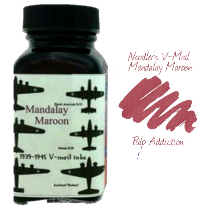 Noodler’s V-Mail Mandalay Maroon Ink – 88ml