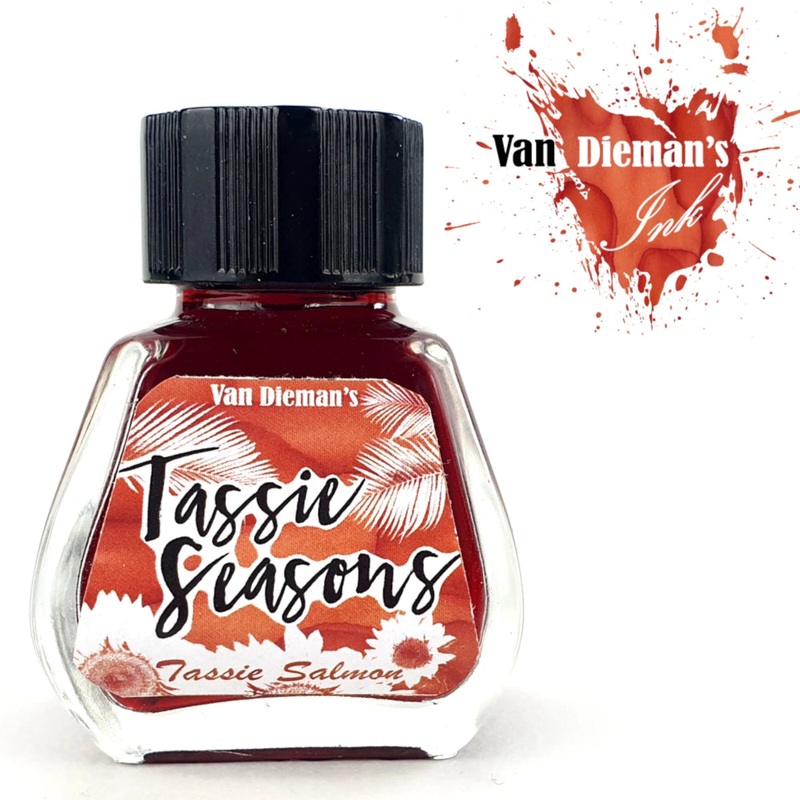 Van Dieman’s Fountain Pen Ink – Tassie Seasons (Summer) Tassie Salmon