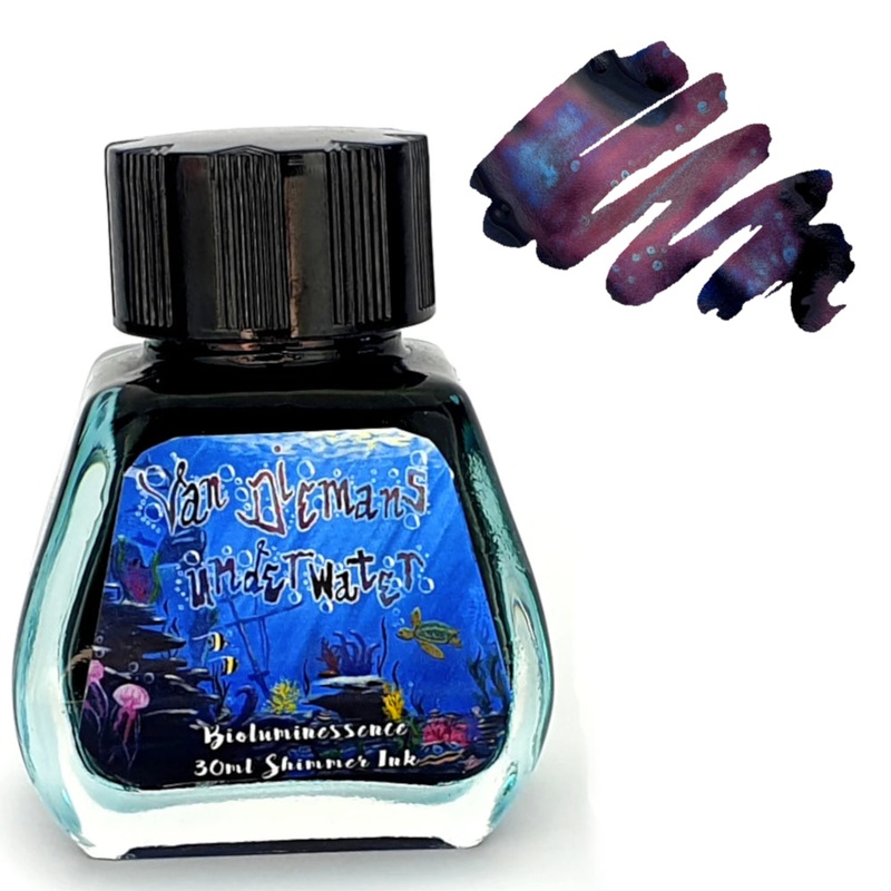 Van Dieman’s Fountain Pen Ink – (Underwater) Bioluminescence