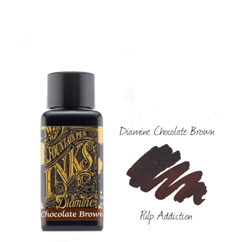 Diamine Fountain Pen Ink – Chocolate Brown 30ml Bottle