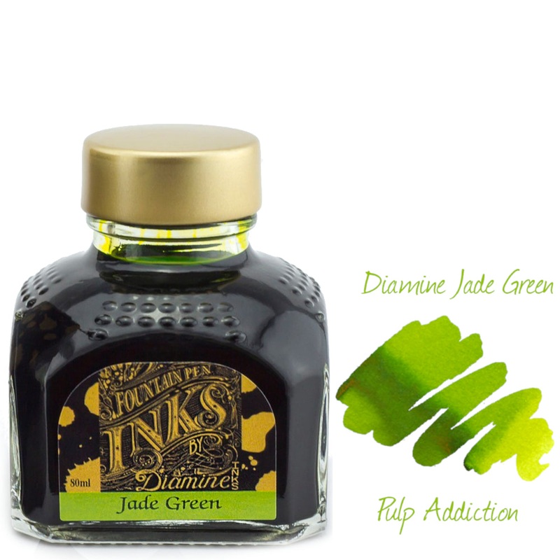 Diamine Fountain Pen Ink – Jade Green 80ml Bottle