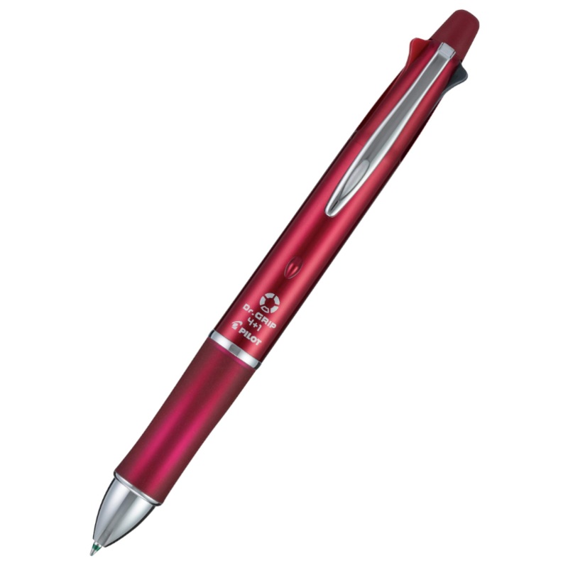 Pilot Dr Grip 4+1 Multifunction Pen – Bordeaux Red