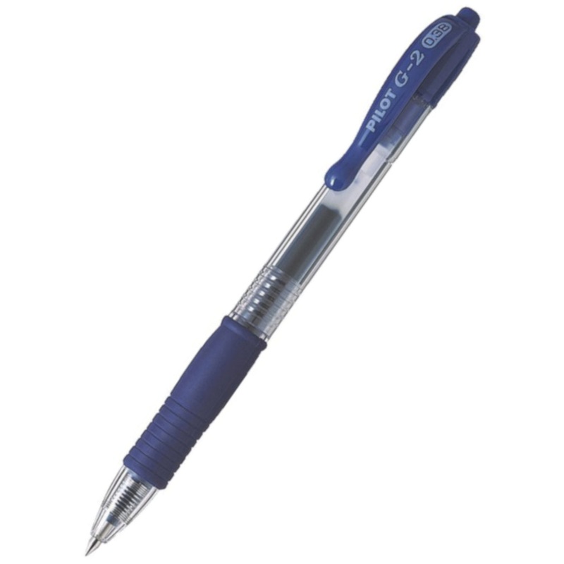 Pilot G-2 Gel Rollerball Pen – Ultra Fine 0.38mm Blue