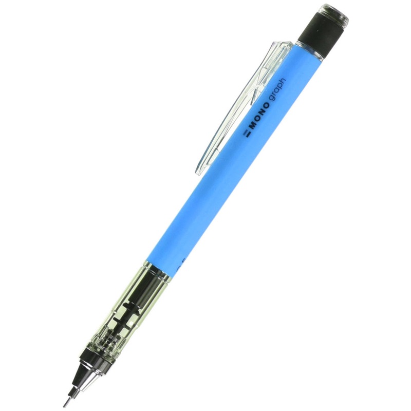 Tombow Mono Graph Shaker Mechanical Pencil – Neon Blue 0.5mm