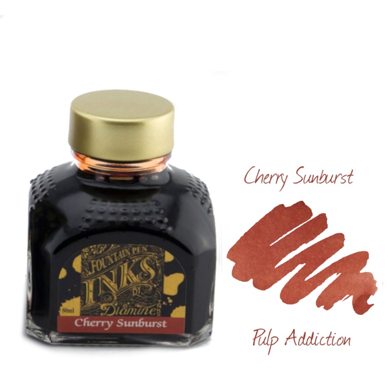 Diamine Ink – Cherry Sunburst (Guitar) 80ml Bottle