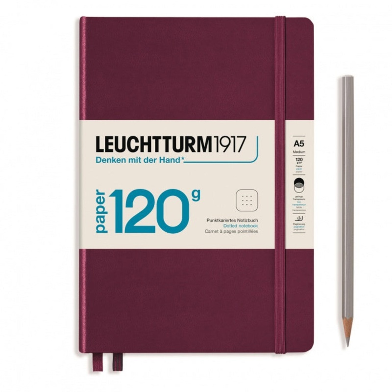 Leuchtturm1917 120gsm Edition Hardcover Notebook (A5), Dotted – Port Red