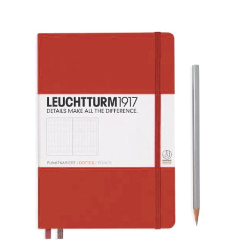 Leuchtturm1917 Notebook Medium (A5), Dotted – Red