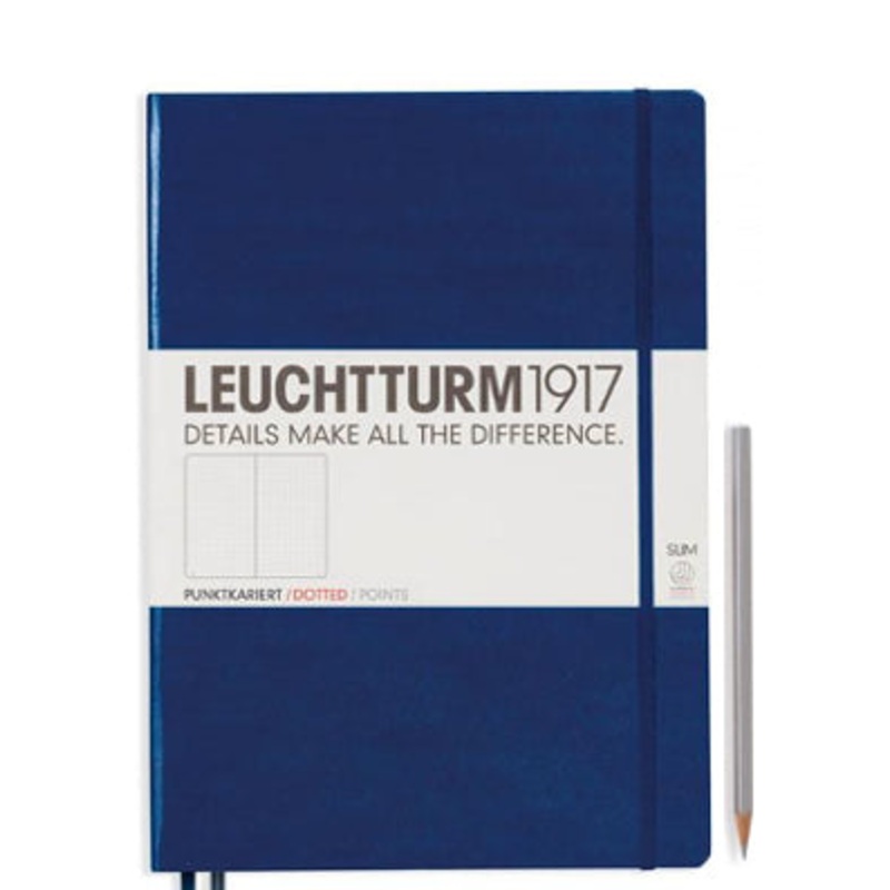 Leuchtturm1917 Notebook Slim Master (A4+), Dotted – Navy Blue