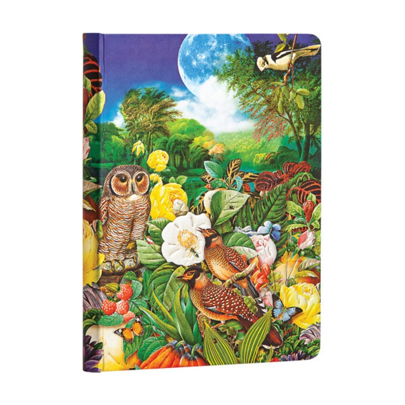 Paperblanks Nature Montages Moon Garden Midi Journal – Lined