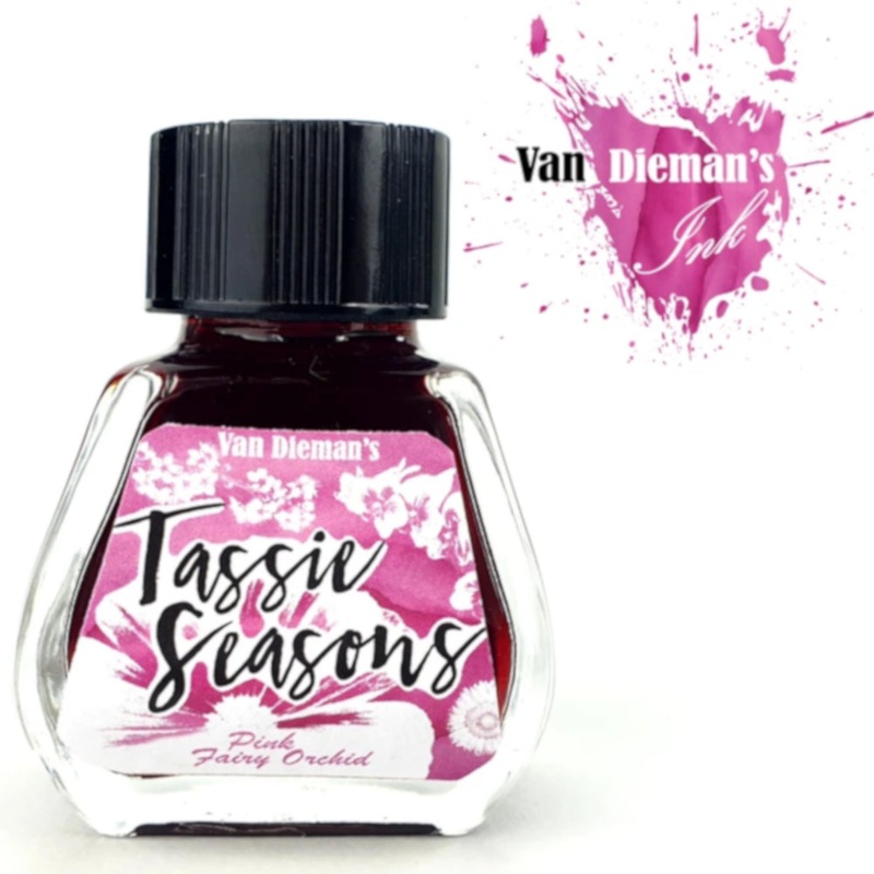 Van Dieman’s Fountain Pen Ink – Tassie Seasons (Spring) Pink Fairy Orchid