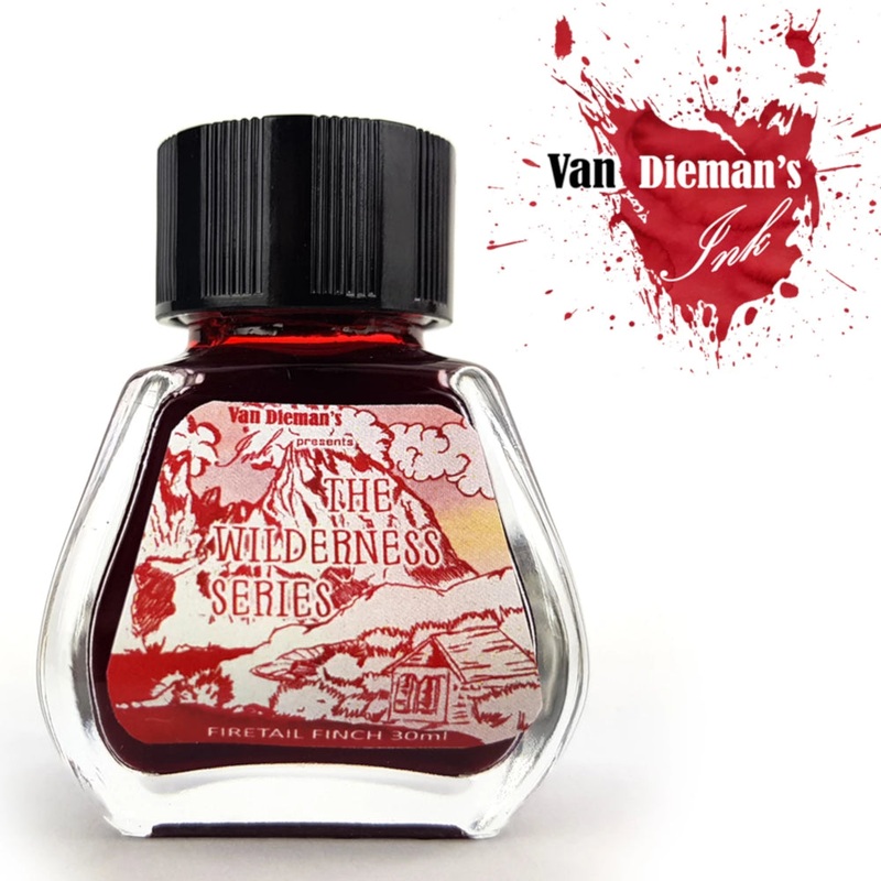 Van Dieman’s Wilderness Fountain Pen Ink – Firetail Finch