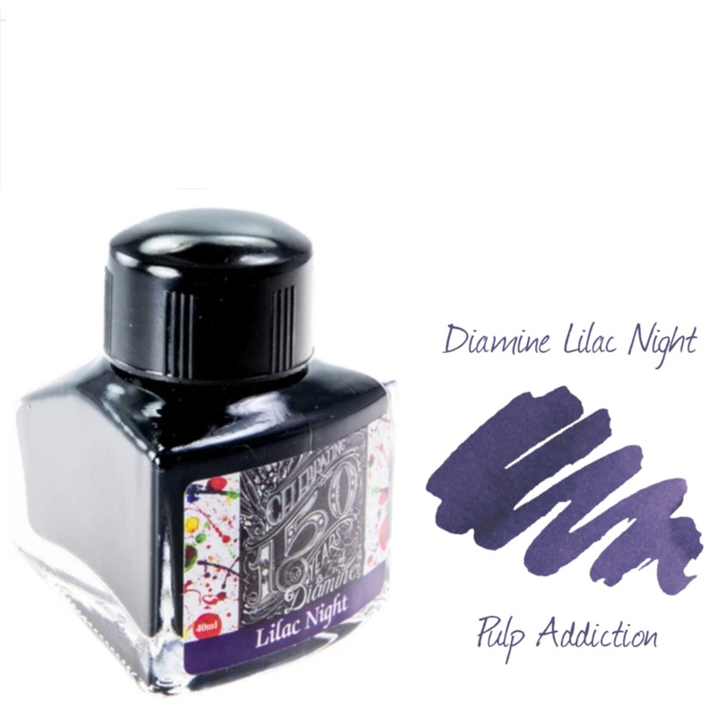 Diamine 150th Anniversary Fountain Pen Ink – Lilac Night 40ml Bottle