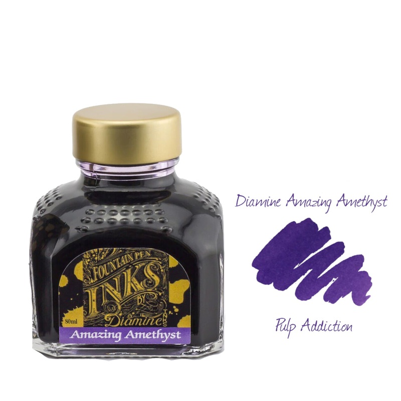 Diamine Fountain Pen Ink – Amazing Amethyst 80ml Bottle