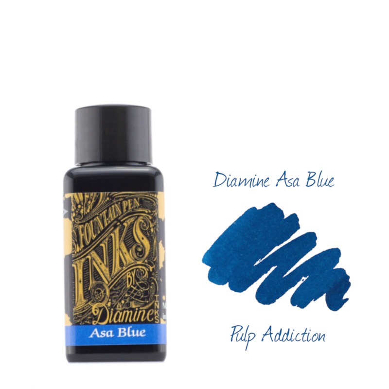 Diamine Fountain Pen Ink – Asa Blue 30ml Bottle
