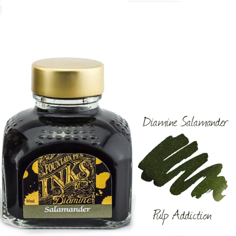 Diamine Fountain Pen Ink – Salamander 80ml Bottle