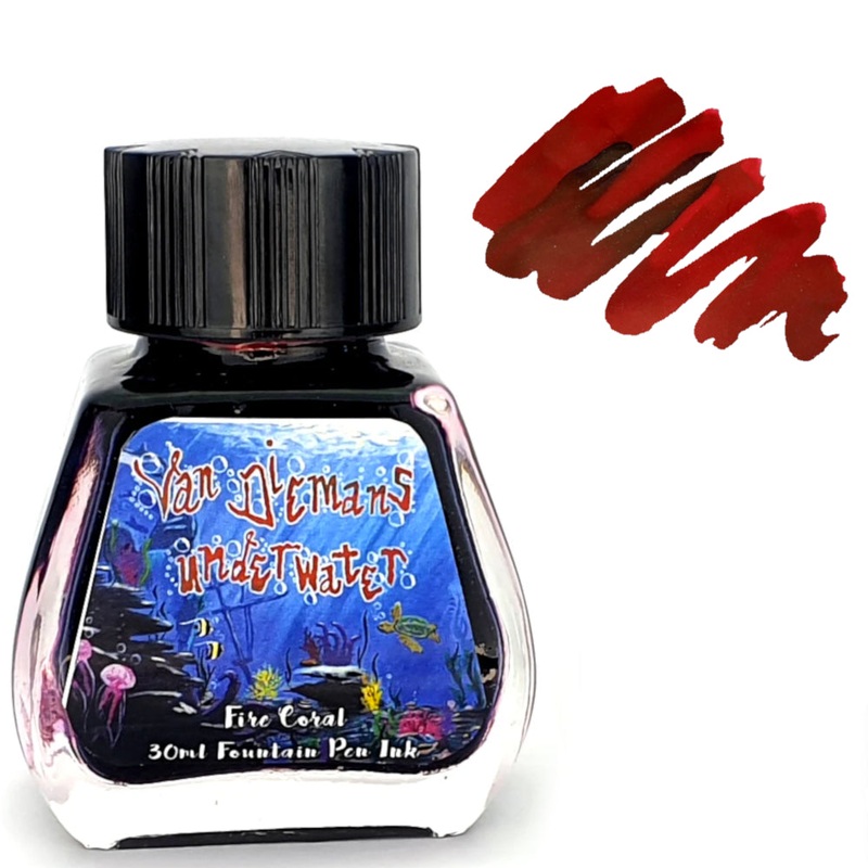 Van Dieman’s Fountain Pen Ink – (Underwater) Fire Coral