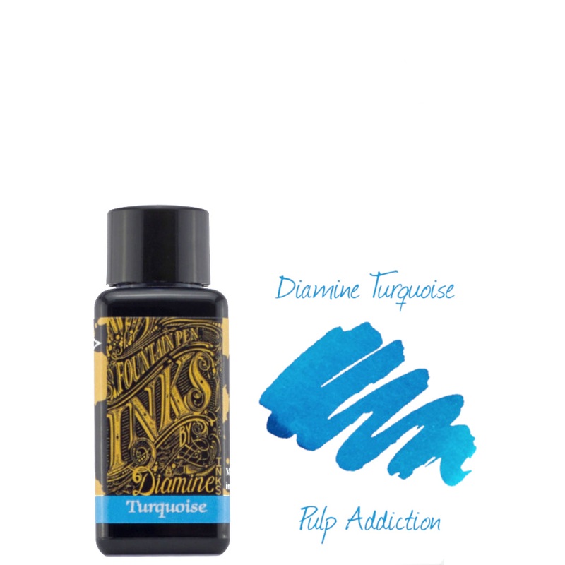 Diamine Fountain Pen Ink – Turquoise 30ml Bottle
