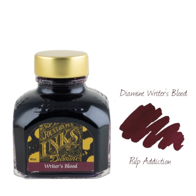 Diamine Fountain Pen Ink – Writer’s Blood 80ml Bottle