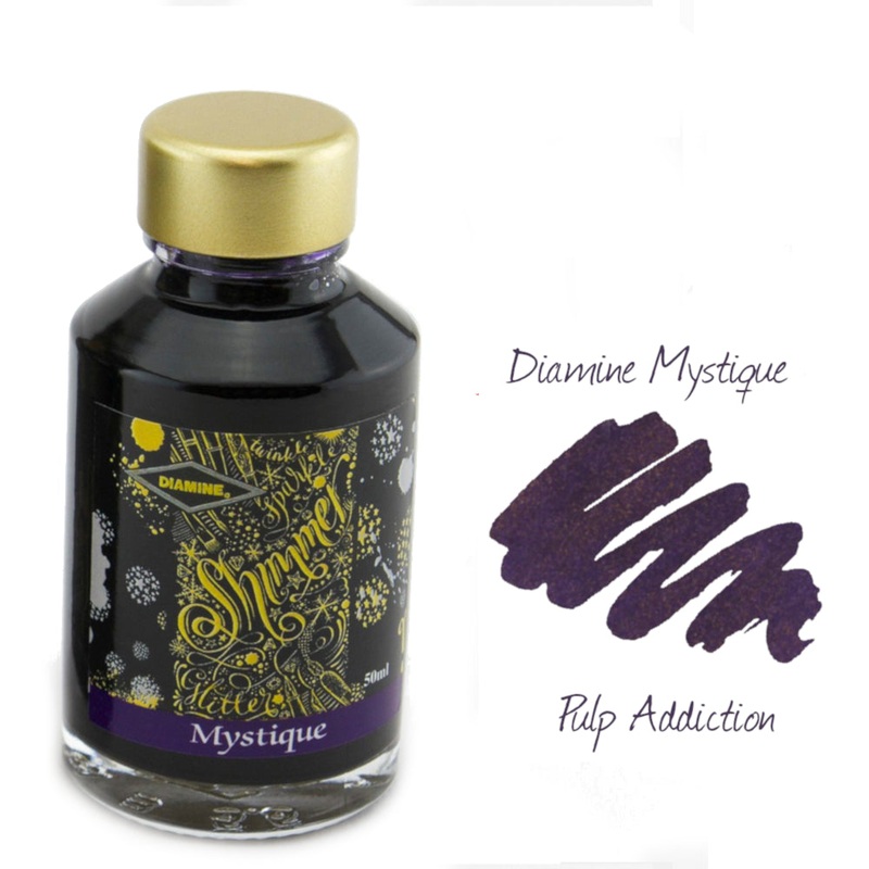 Diamine Shimmer Fountain Pen Ink – Mystique 50ml Bottle